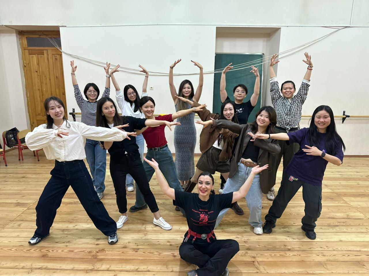Dance class group